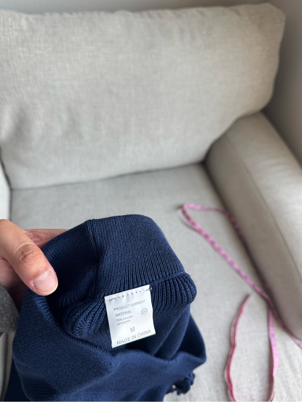 Amazon Women's Navy Blue Hooded Two-Piece Pajama Set - Picture 7 of 8